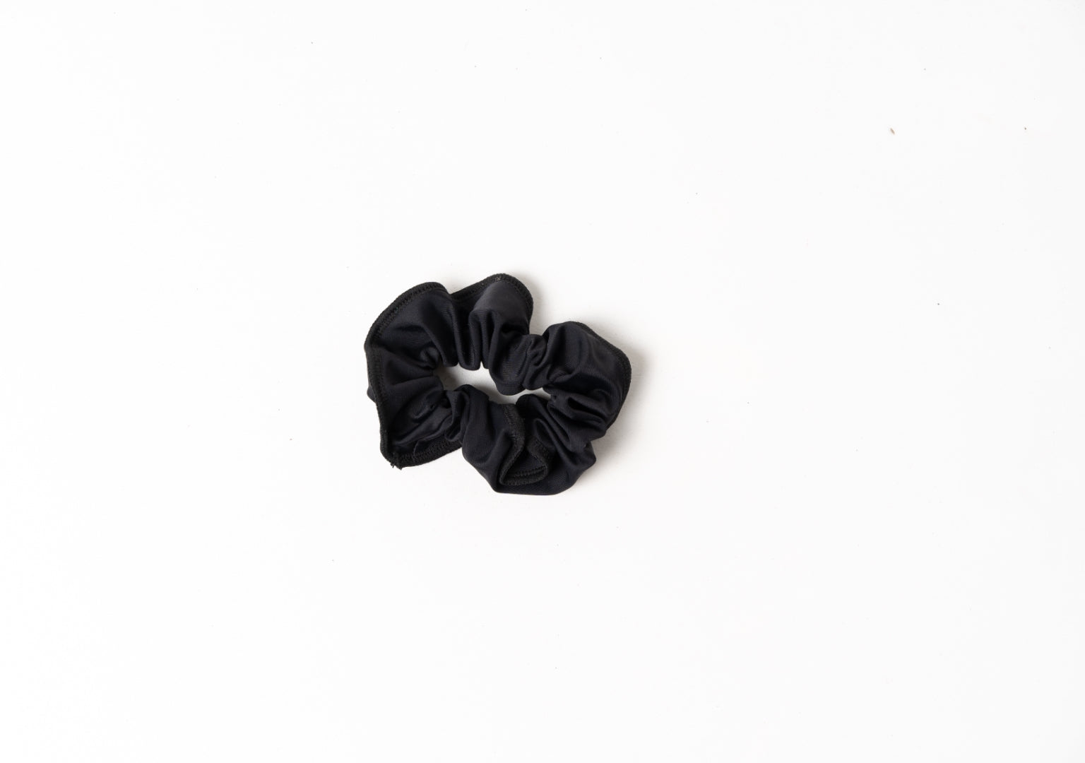Lycra black scrunchie