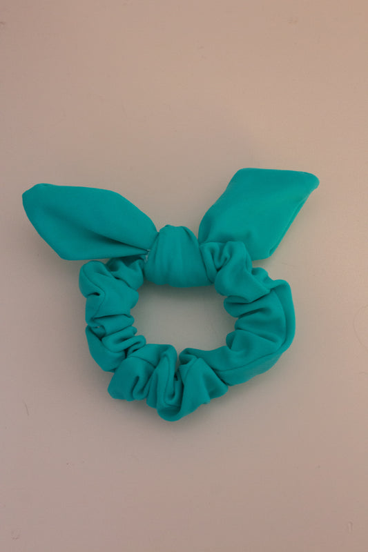 Mint scrunchie bow