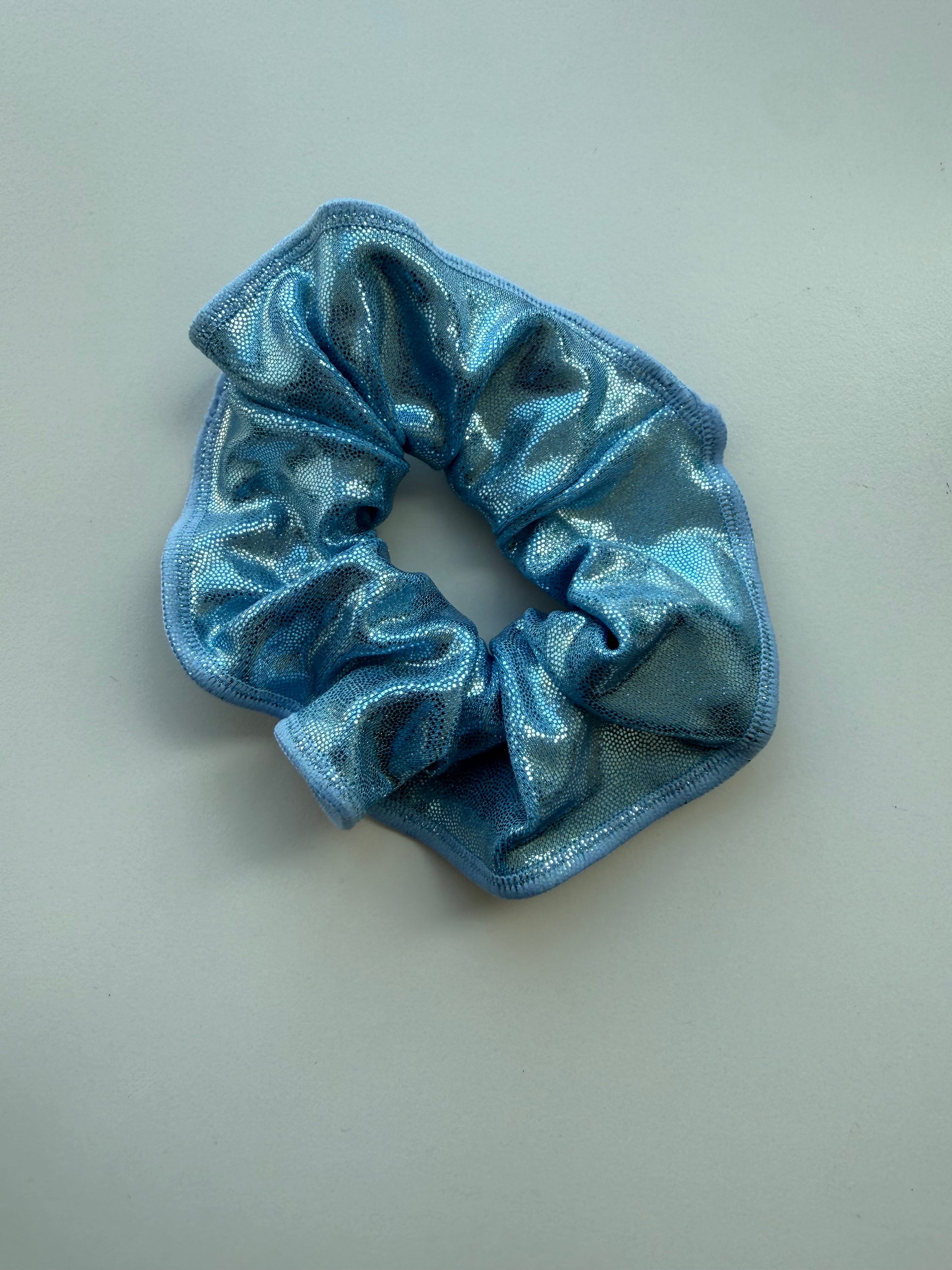 Light blue mystique scrunchie