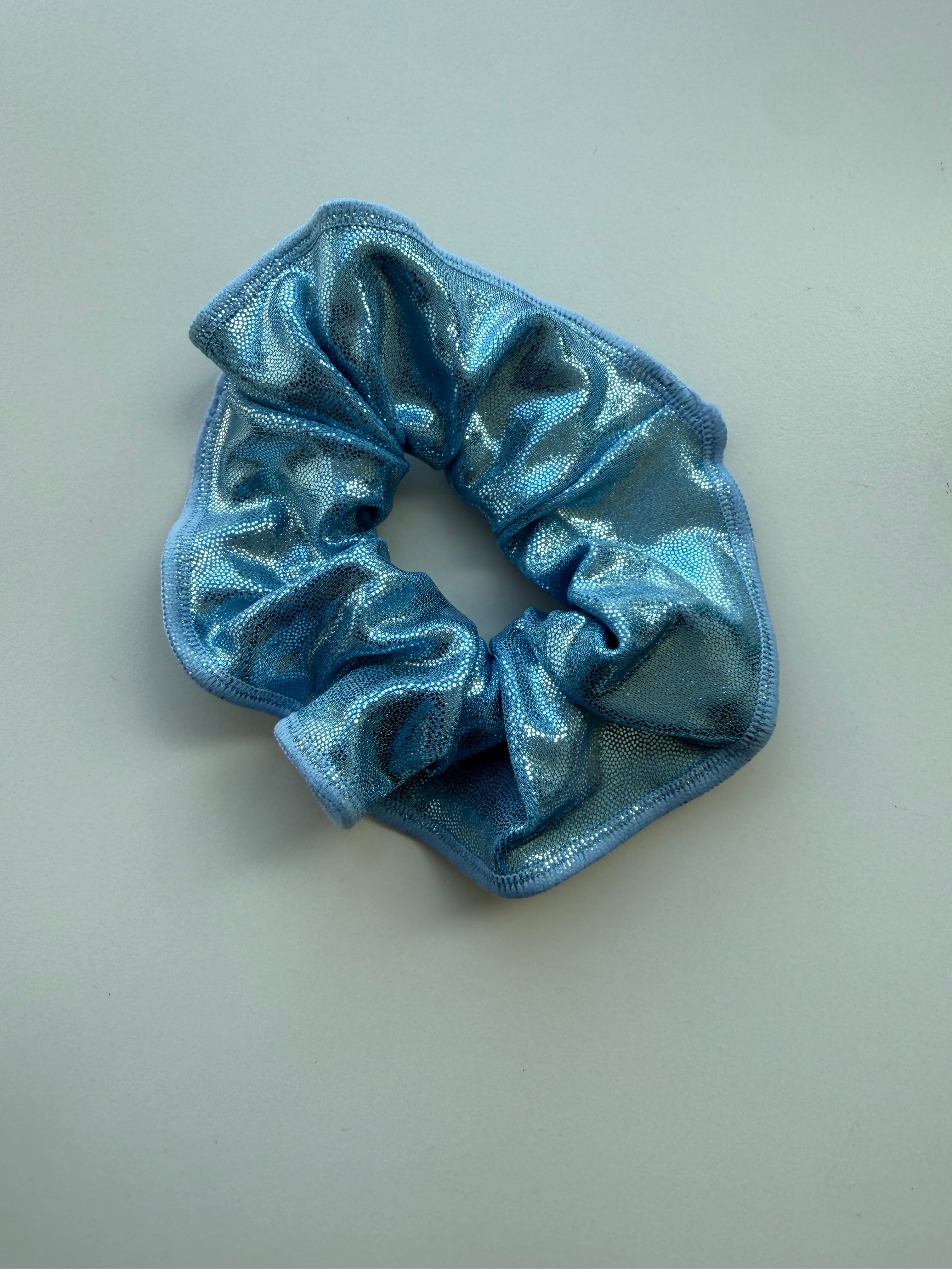 Light blue mystique scrunchie