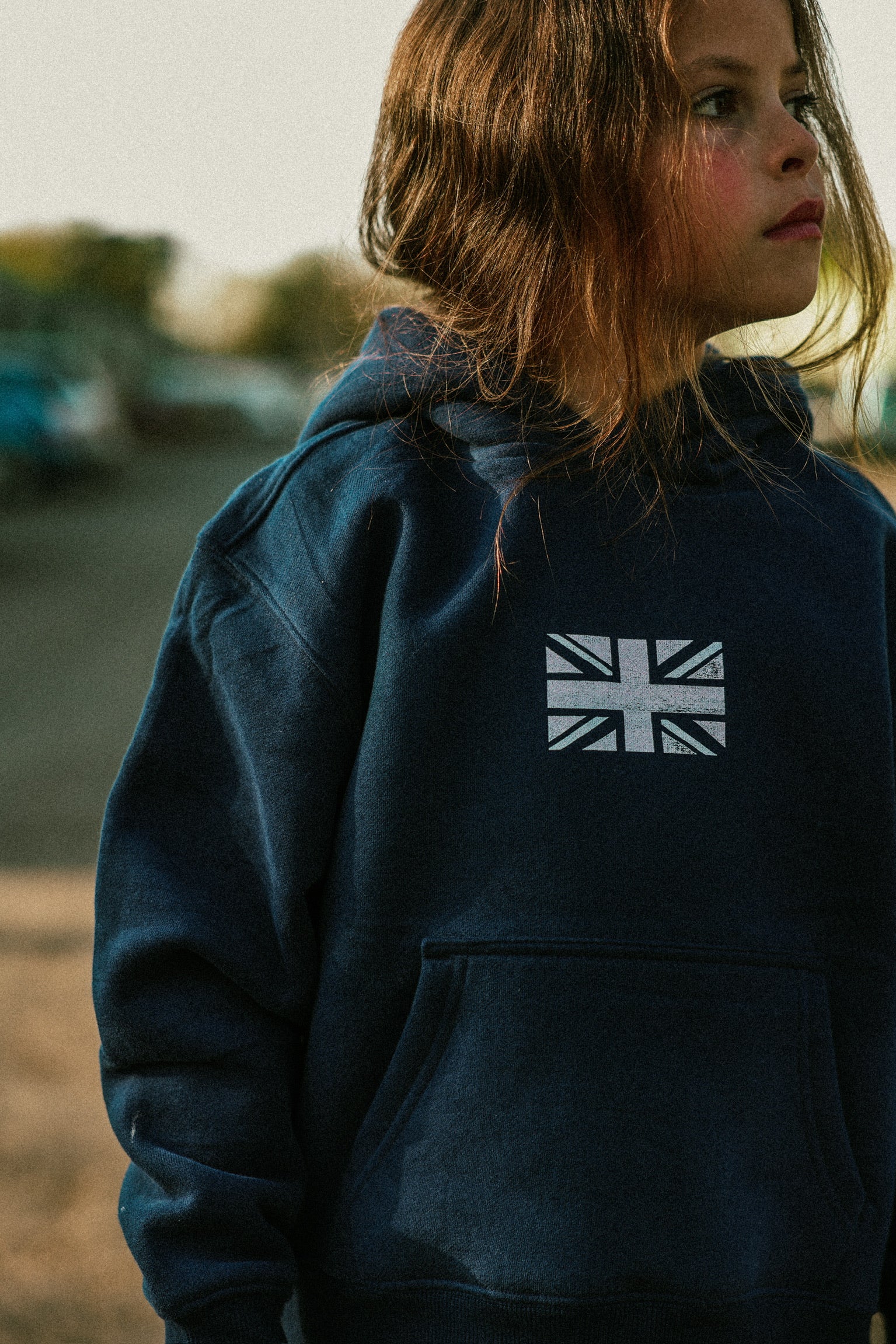 Navy & Pink Hoodie
