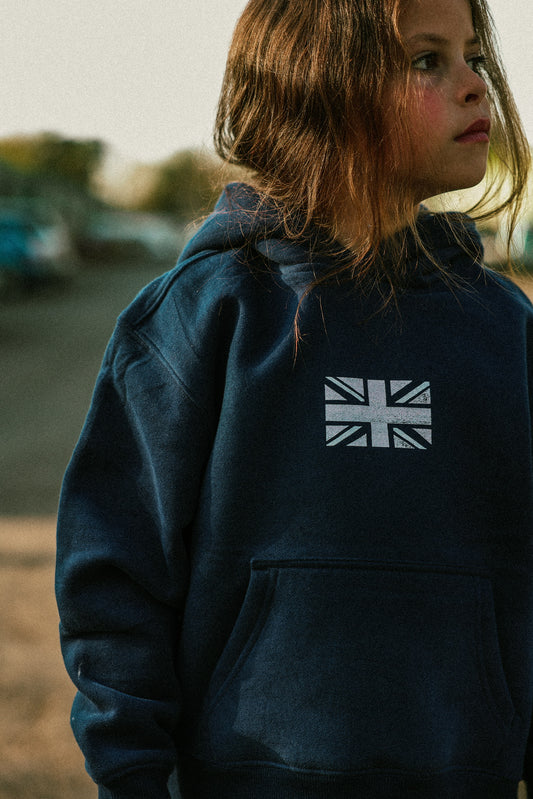 Navy & Pink Hoodie