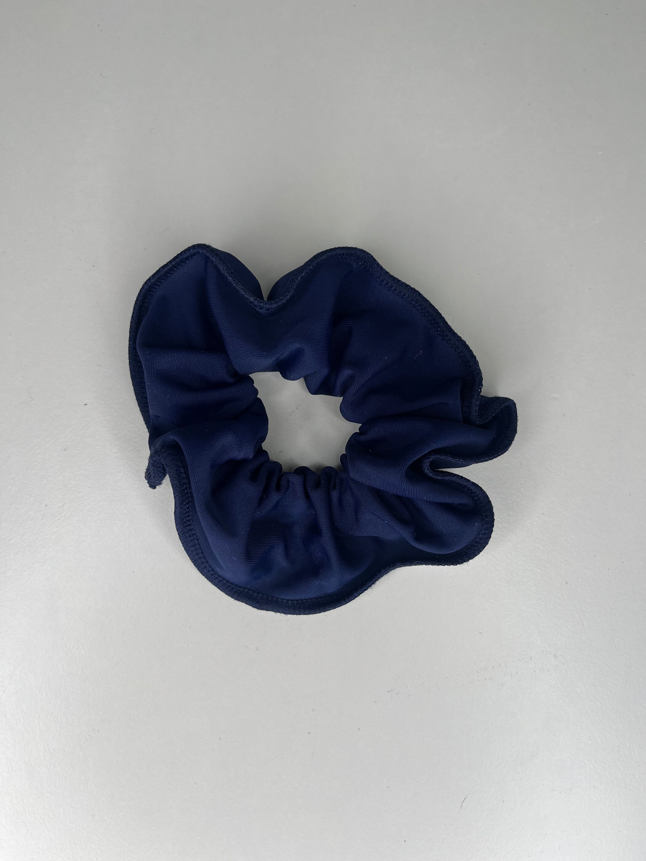 Elastico per capelli in lycra blu navy