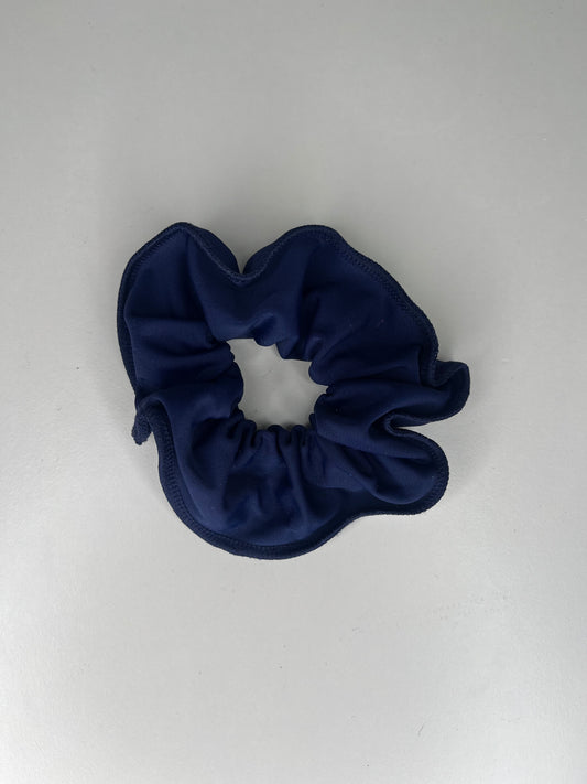 Lycra navy Scrunchie