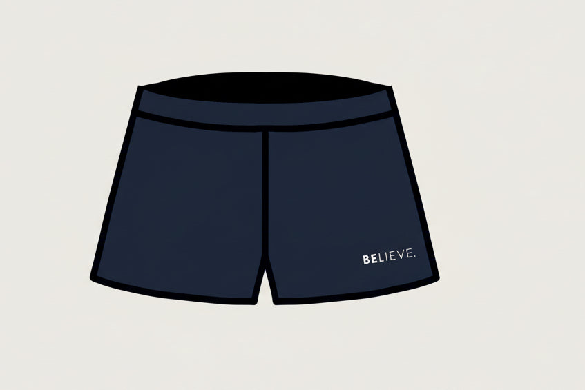 HUNTINGDON Navy Lycra Shorts