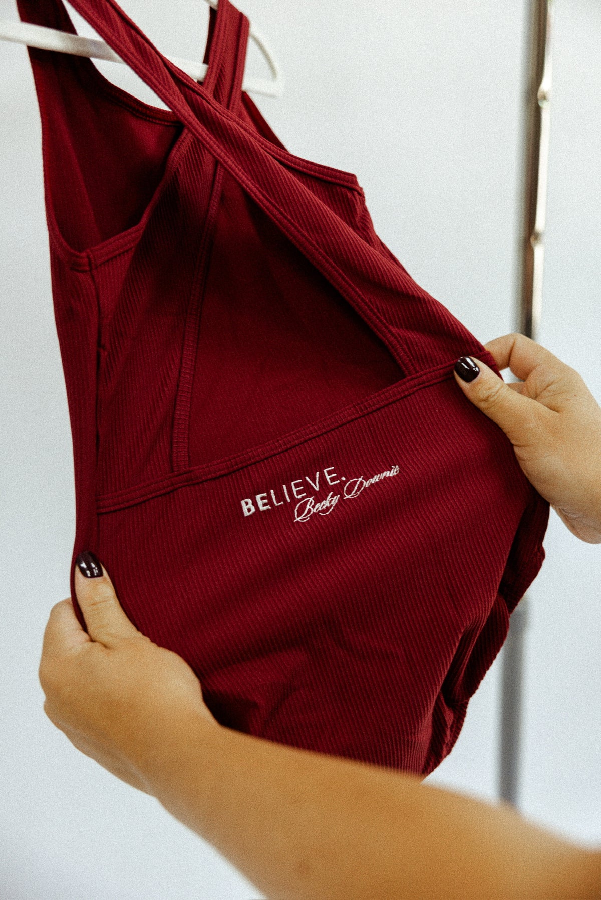 The Core Tank - Burgundy Ribbed