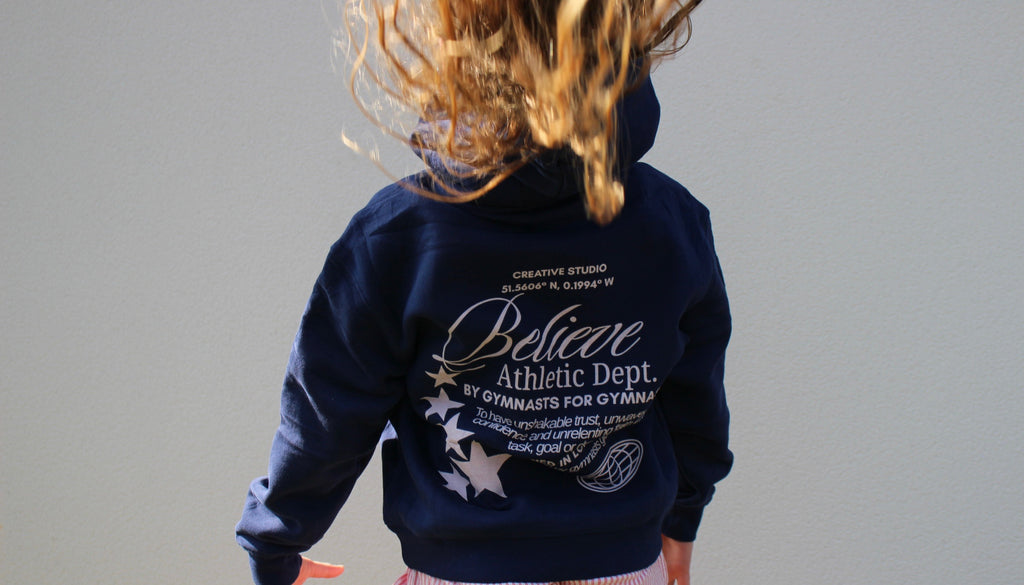 Navy & Pink Hoodie