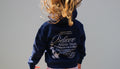 Navy & Pink Hoodie