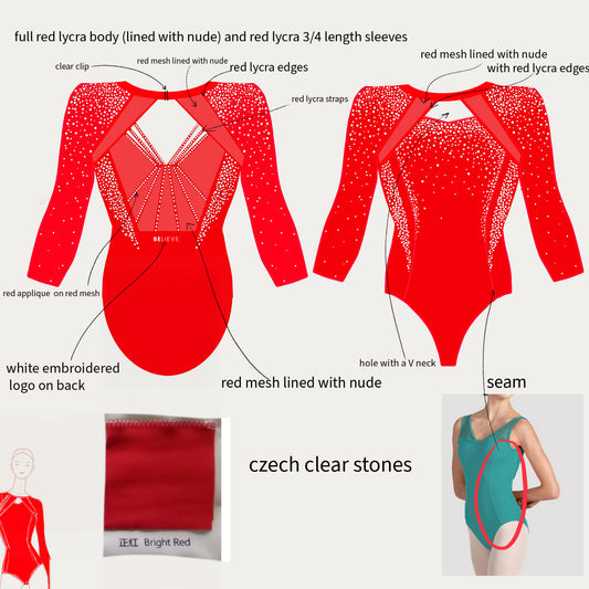 The Details of the Harrow Competition Leotard