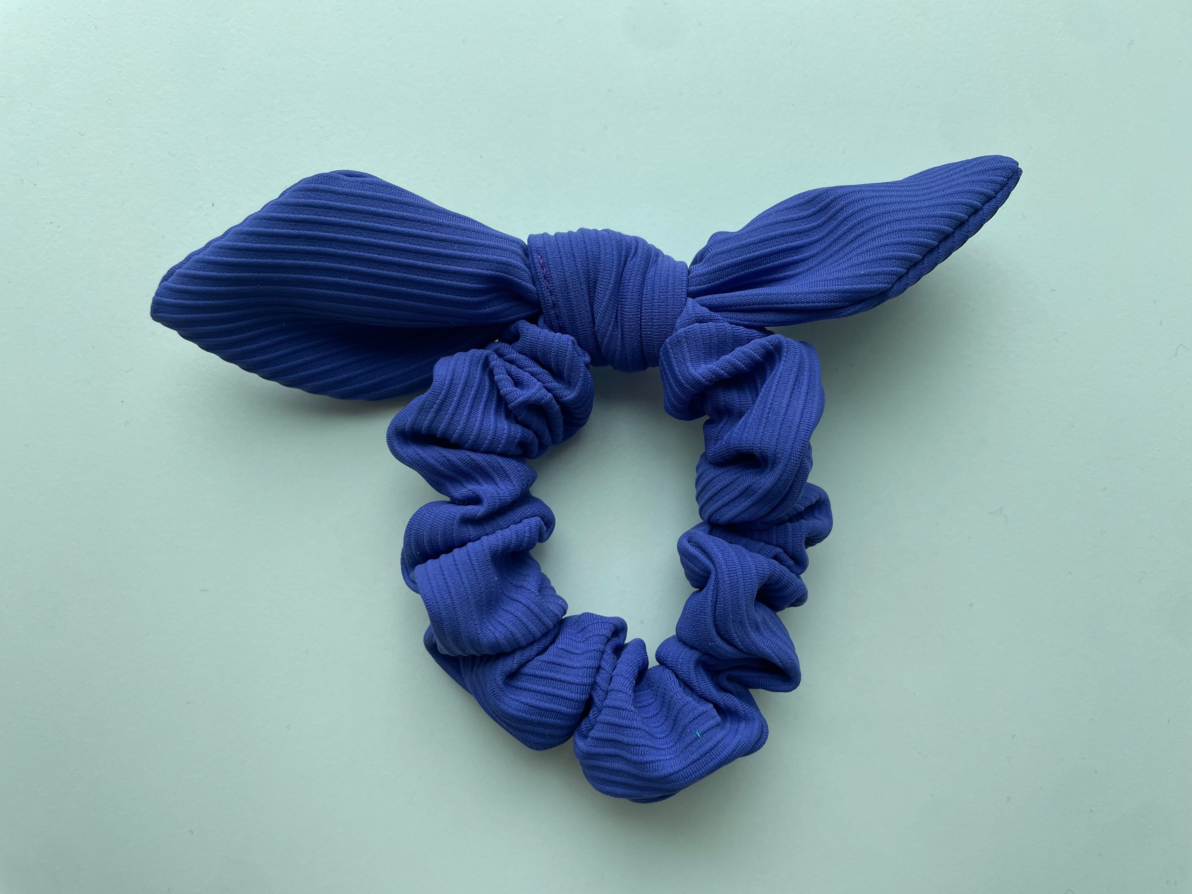 Ribbed Bow Scrunchie