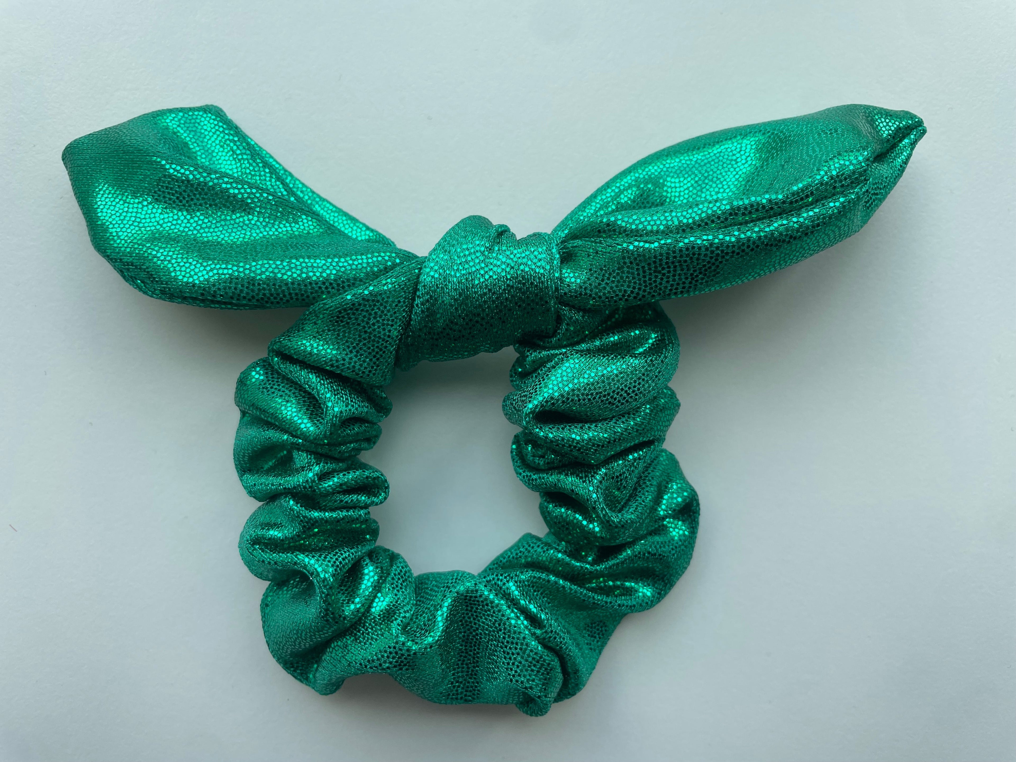 Green mystique Scrunchie Bow