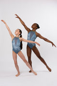 Load image into Gallery viewer, Two people wearing the Olive Leotard 
