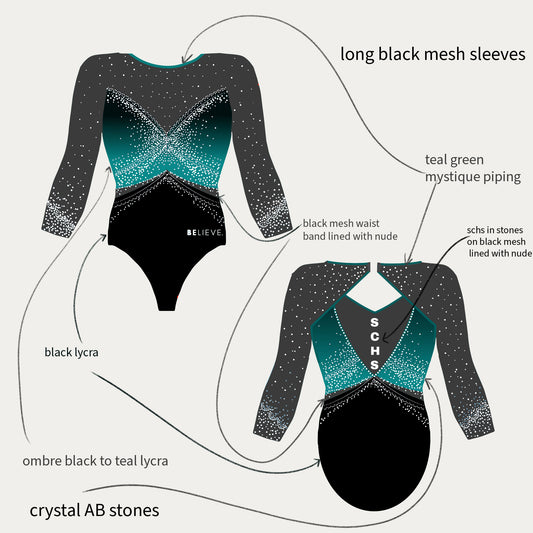 Details about the SCHS competition leotard